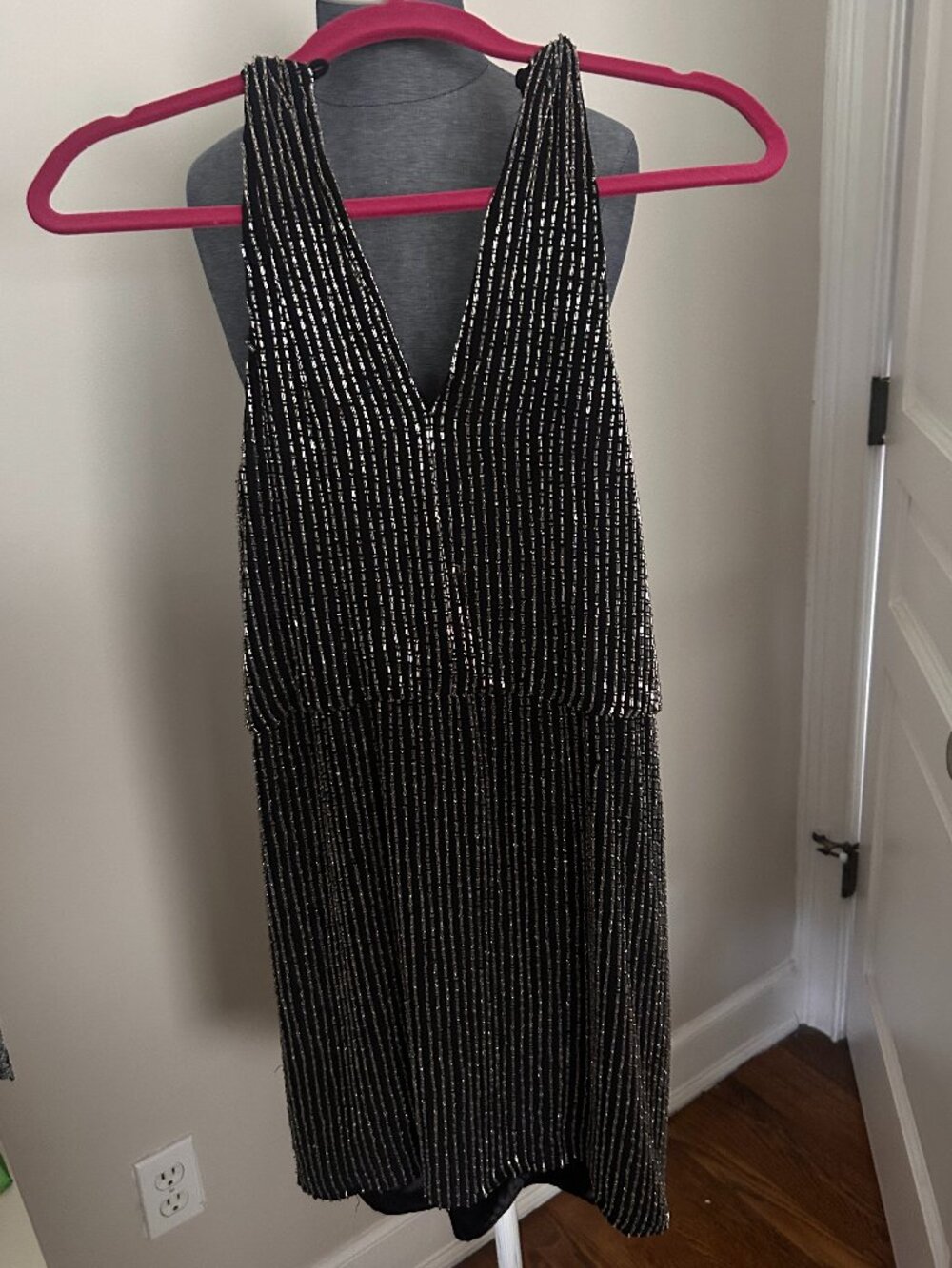 Parker Silver Beaded Dress